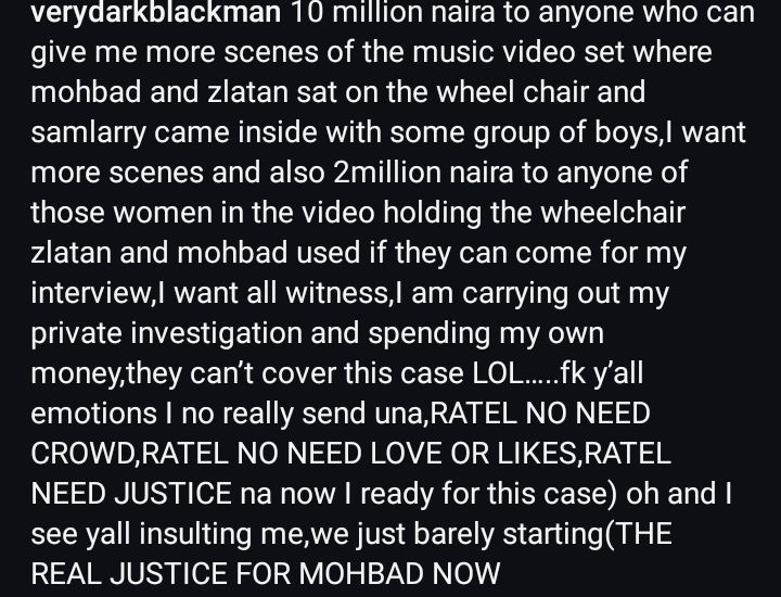 Verydarkman Instagram post