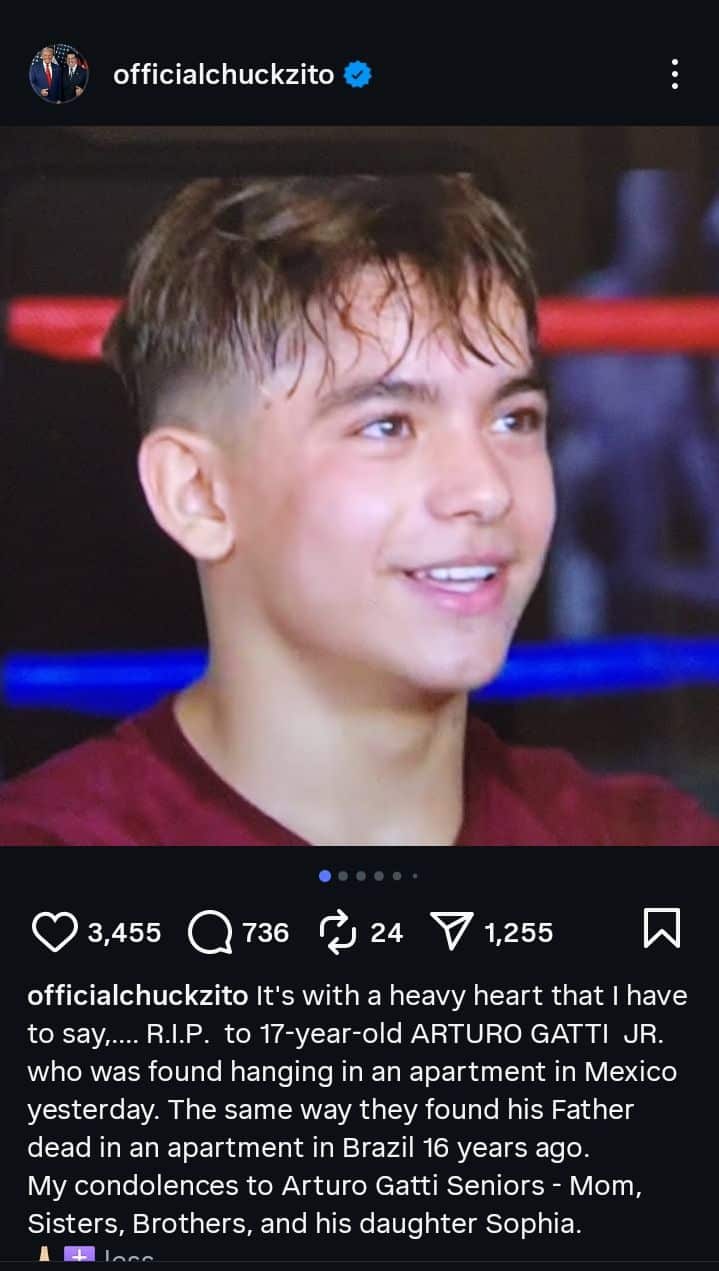 Chuck Zito Instagram post