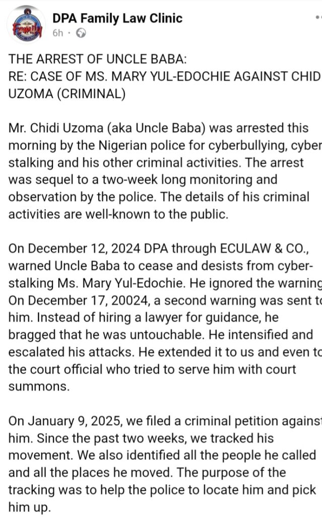 May Edochie arrests Comedian Baba De Baba