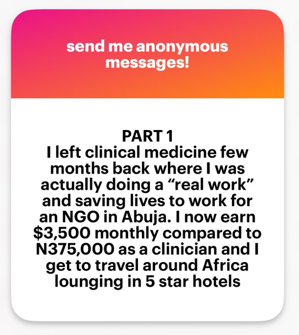 Doctor laments poor pay in medical field, dumps N375K salary for N5M NGO job