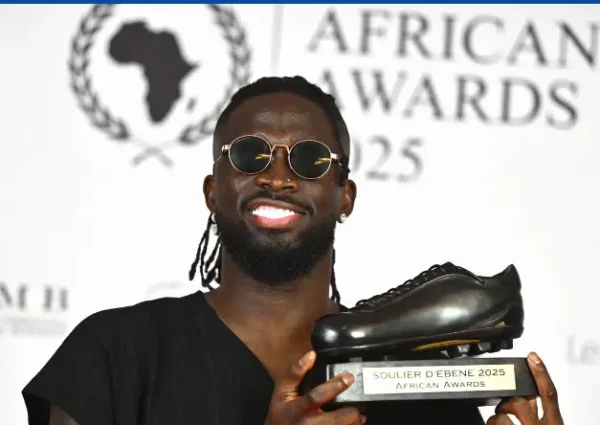 Super Eagles Player, Arokodare Wins 2025 Ebony Shoe Award In Belgium
