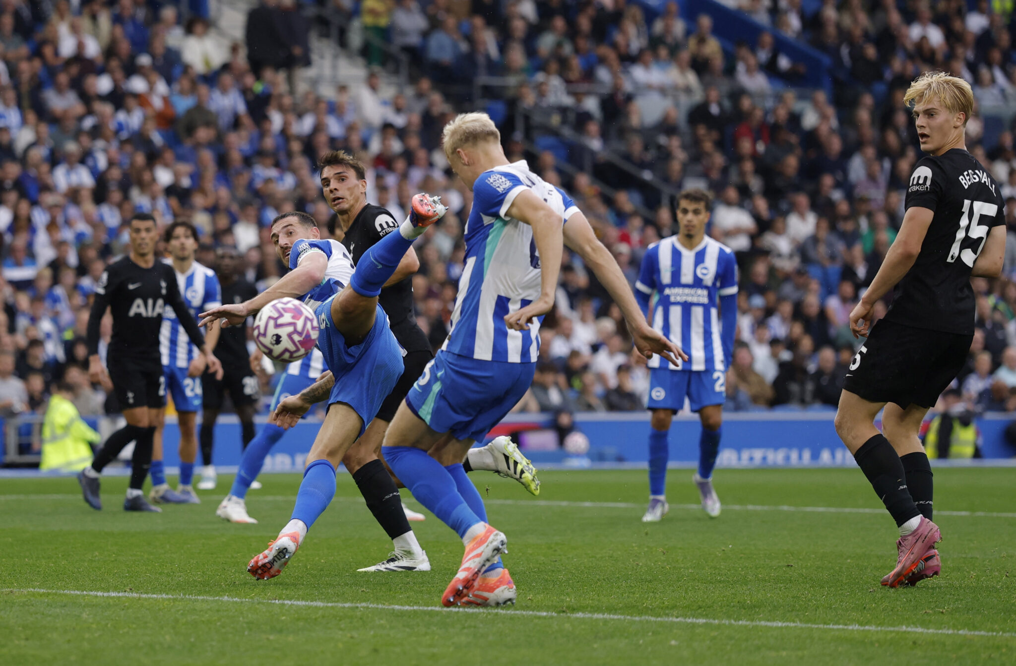 Brighton 2-2 Tottenham: Spurs fight back from two down to claim point