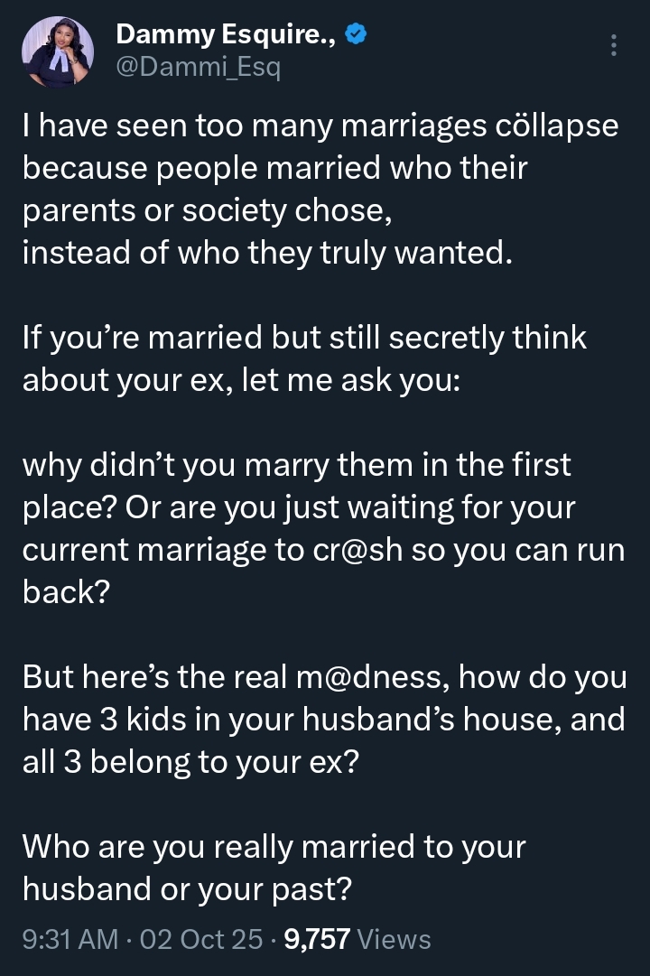 How can a married woman’s 3 children all belong to her ex? – Lawyer