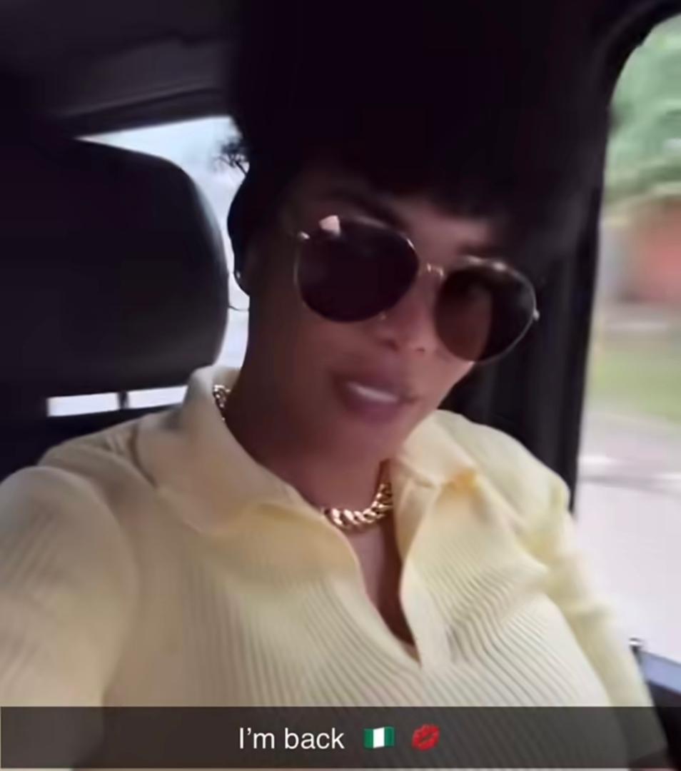 “I’m back” – Iyabo Ojo announces her arrival from Tanzania