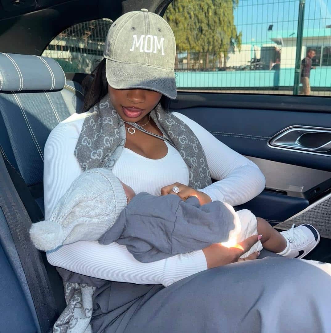 Priscilla Ojo celebrates baby Rakeem at 2 months, shares heart-melting photos