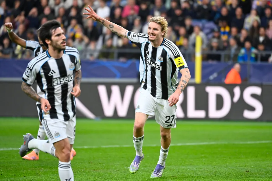 UCL: Newcastle cruise past Union Saint-Gilloise 4-0