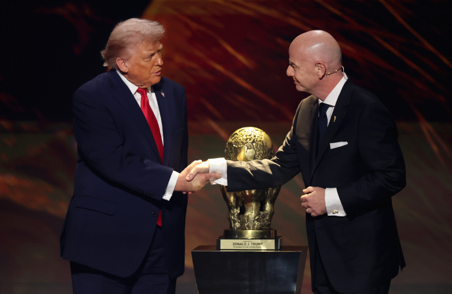 OFFICIAL: President of the U.S Donald Trump collects inaugural FIFA Peace Prize read more