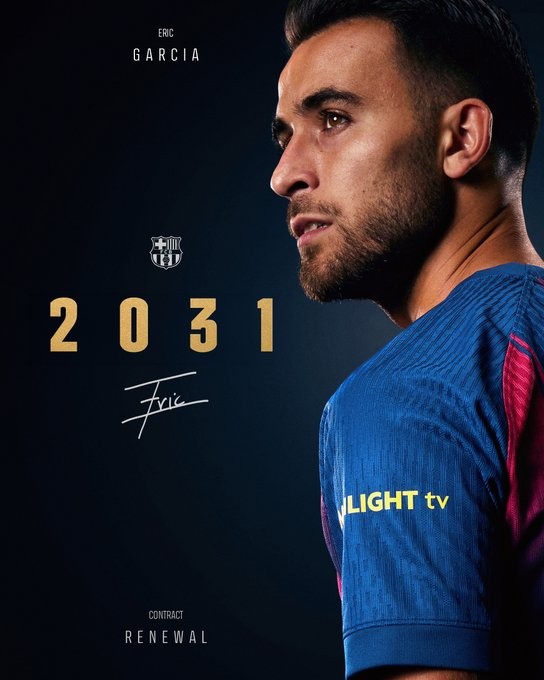 OFFICIAL: Eric Garcia extends his contract with Barcelona until 2031 read more