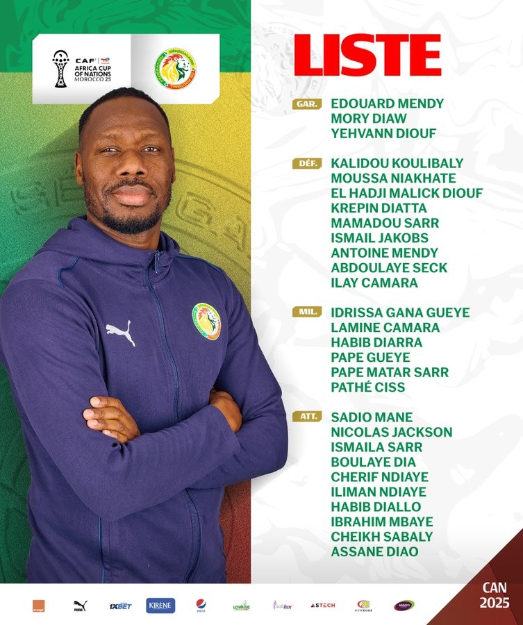 OFFICIAL: Senegal announces its AFCON squad; Mane and Jackson included