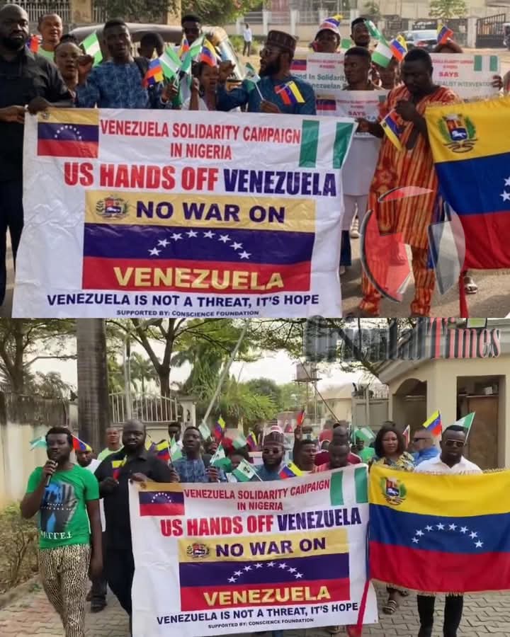 Venezuela Solidarity Campaign In Northern Nigeria Condemns U.S. Military Strikes